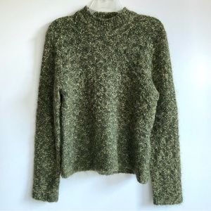 (๑•́ ₃ •̀๑) Vintage Textured Green Knit Sweater